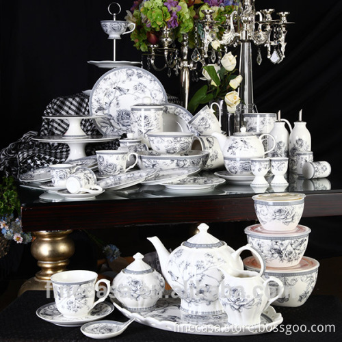 8.5 Inches Fine New Bone China Porcelain Soup Bowl set